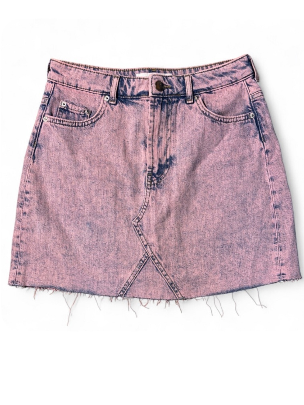 SOLD LIKE ITEMS IN CLOSET UN Jean Pink Acid Wash Denim Mini Skirt NWOT Size 10